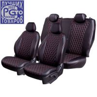 Чехлы Премиум Экокожа Байрон Ромб на Skoda Yeti 2009-2018 г.в. Чехлы Премиум Экокожа Байрон Ромб на Skoda Yeti 2009-2018 г.в.